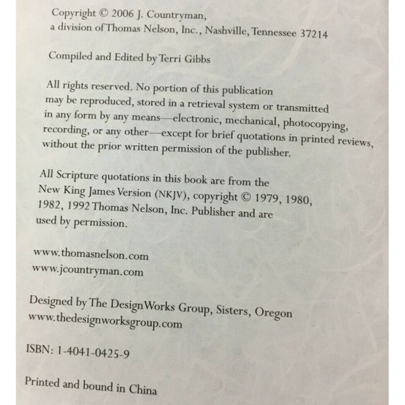 Joy for the Journey : A Woman's Book of Joyful Promises by Terri Gibbs (2006) - Picture 5 of 5